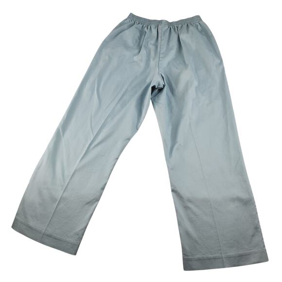 Alfred Dunner Pants Womens 12P Petite Lot of 3 Gray Turquoise Sky Blue Pull On - Picture 7 of 16